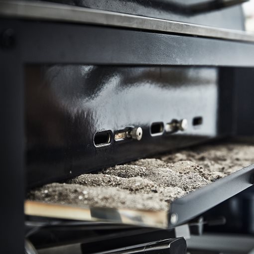 GRILLSKÄR, charcoal barbecue with 2 side tables, 994.952.24