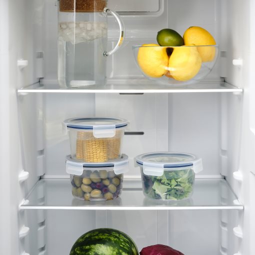 IKEA 365+, food container round/plastic, 750 ml, 003.591.45