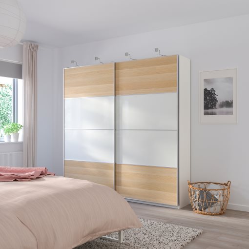 MEHAMN, 4 panels for sliding door frame, 100x201 cm, 004.211.85