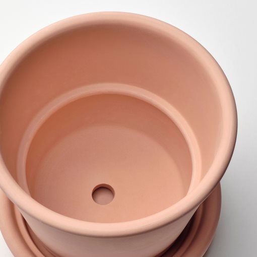 MUSKOTBLOMMA, plant pot with saucer in/outdoor, 12 cm, 004.548.83