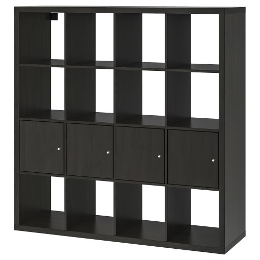KALLAX, shelving unit with 4 inserts, 090.174.83