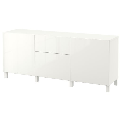 BESTÅ, storage combination with drawers soft-closing, 180x42x74 cm, 191.956.63