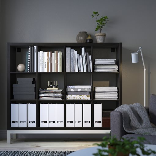 KALLAX, shelving unit with underframe, 147x129 cm, 194.426.92