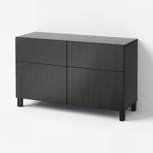 BESTÅ, storage combination with doors/drawers push-open, 120x42x74 cm, 294.125.81