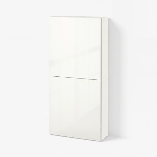 BESTÅ, ντουλάπι τοίχου με 2 πόρτες, 60x22x128 cm, 294.219.53