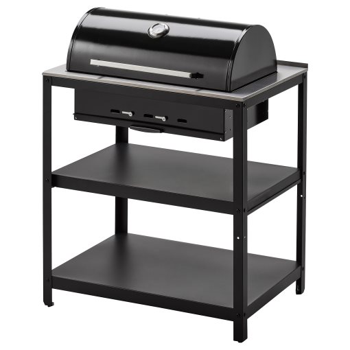 GRILLSKÄR, ψησταριά για κάρβουνα με ντουλάπι εξωτερικού χώρου, 86x61 cm, 304.714.47