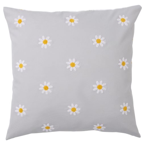 NATTSLÄNDA, cushion cover/floral pattern, 50x50 cm, 305.080.40