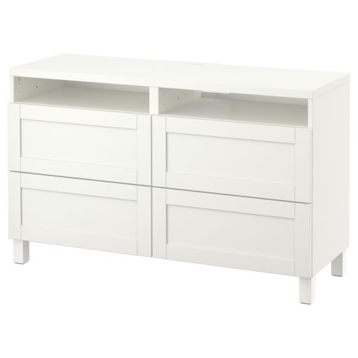 BESTÅ, έπιπλο TV με συρτάρια, 120x40x74 cm, 391.939.17