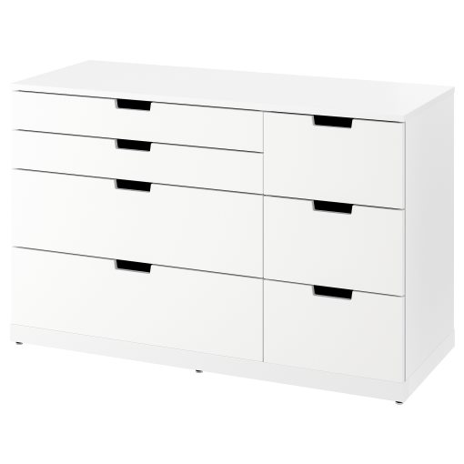 NORDLI, chest of 7 drawers, 120x76 cm, 393.368.84