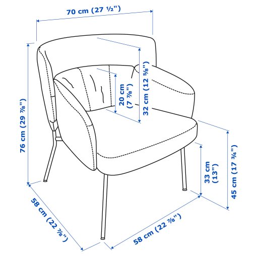 BINGSTA, armchair, 404.556.49