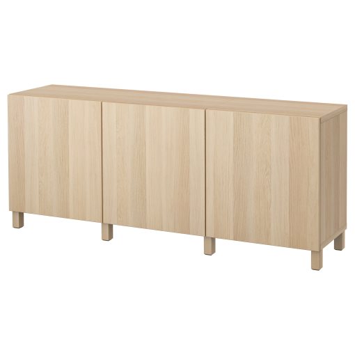 BESTÅ, σύνθεση αποθήκευσης με πόρτες, 180x42x74 cm, 491.397.22