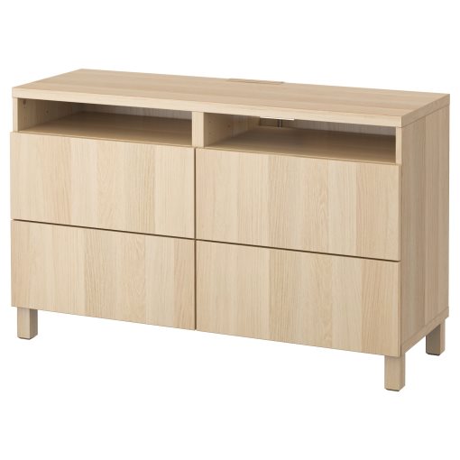 BESTÅ, TV bench with drawers, 120x40x74 cm, 491.939.31