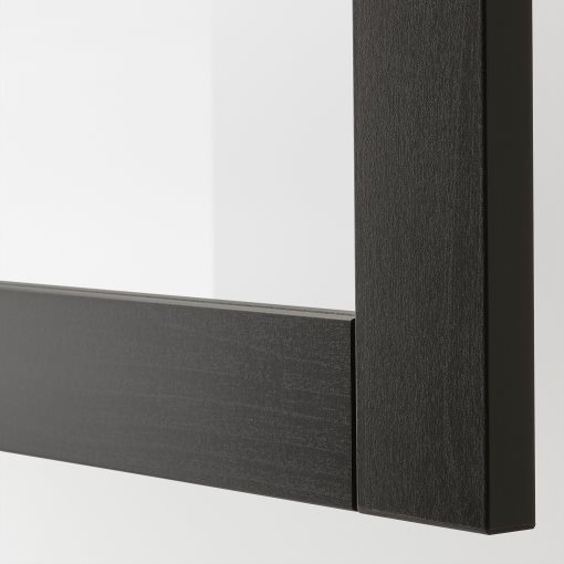 BESTÅ, storage combination with glass doors/drawers soft closing, 60x42x193 cm, 493.008.70
