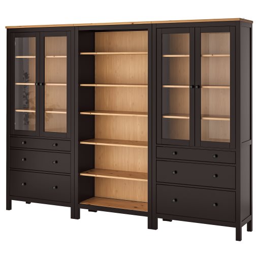 HEMNES, σύνθεση αποθήκευσης με πόρτες/συρτάρια, 493.365.67