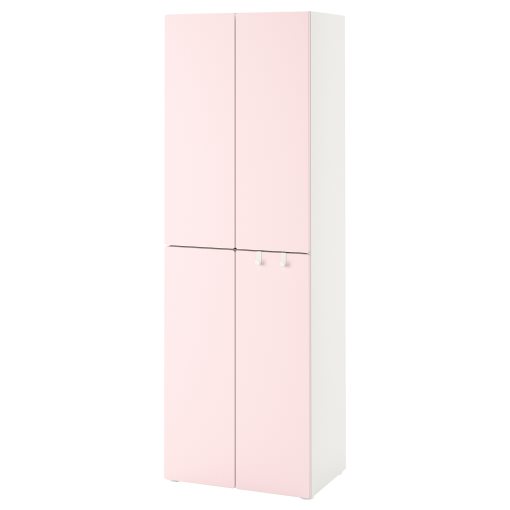 SMASTAD/PLATSA, wardrobe with 2 clothes rails, 60x42x181 cm, 494.263.46