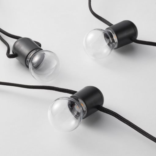 BLÖTSNÖ, LED lighting chain 12 light indoor battery-op, 504.015.09