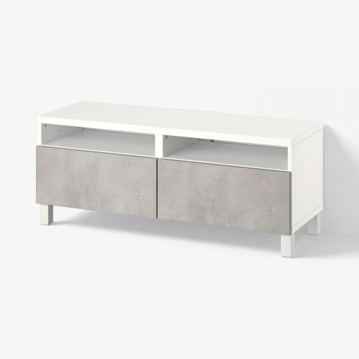 BESTÅ, TV bench with drawers push open, 120x42x48 cm, 594.199.39