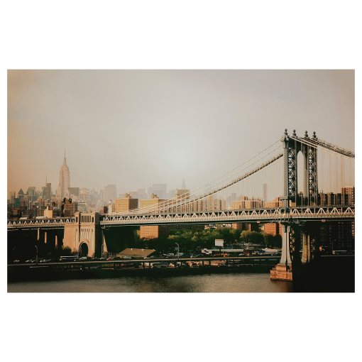 BJÖRKSTA, picture Manhattan Bridge, 118x78 cm, 604.798.66