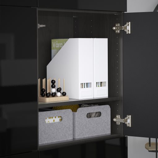 BESTÅ, storage combination with doors, 120x42x193 cm, 690.715.23