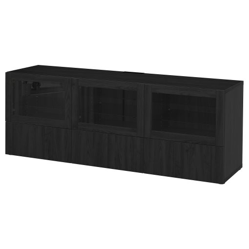 BESTÅ, έπιπλο TV με πόρτες και συρτάρια, 180x40x64 cm, 691.942.94