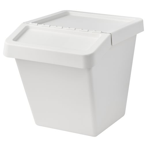 SORTERA, waste sorting bin with lid, 60 l, 702.558.99