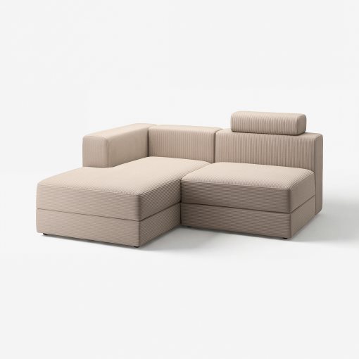 JÄTTEBO, 2,5-seat modular sofa with chaise longue/left with headrest, 794.900.91