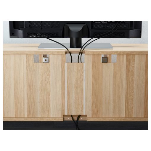 BESTÅ, TV bench with doors/drawer soft closing, 180x42x74 cm, 891.941.08