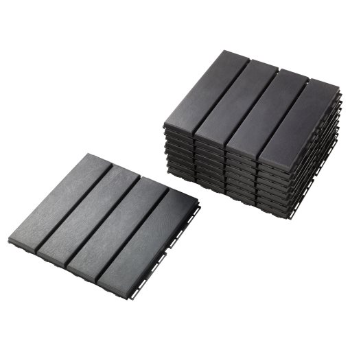 RUNNEN, floor decking outdoor, 9 pack, 902.381.11