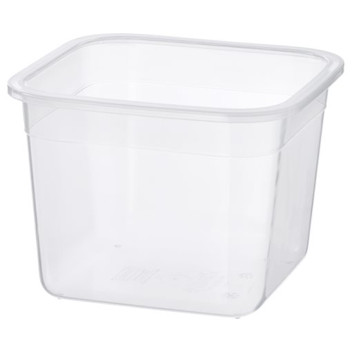 IKEA 365+, δοχείο αποθήκευσης τροφίμων τετράγωνο/πλαστικό, 1.4 l, 903.591.79