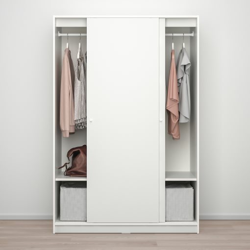 KLEPPSTAD, wardrobe with sliding doors, 117x176 cm, 904.372.38