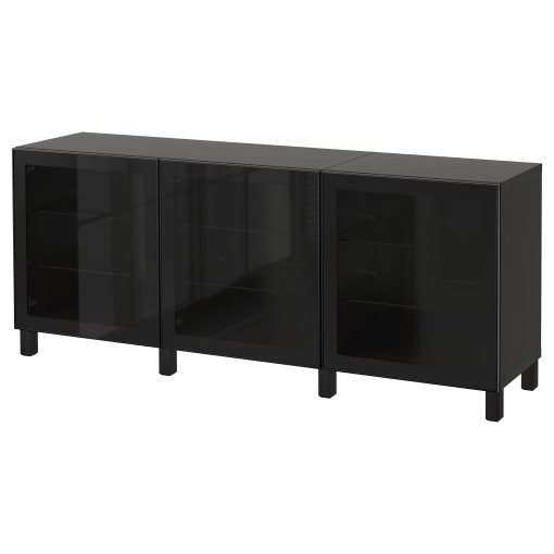 BESTÅ, σύνθεση αποθήκευσης με πόρτες, 180x42x74 cm, 991.399.13