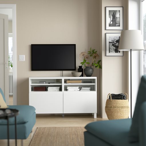 BESTÅ, TV bench with doors, 120x42x74 cm, 994.205.06