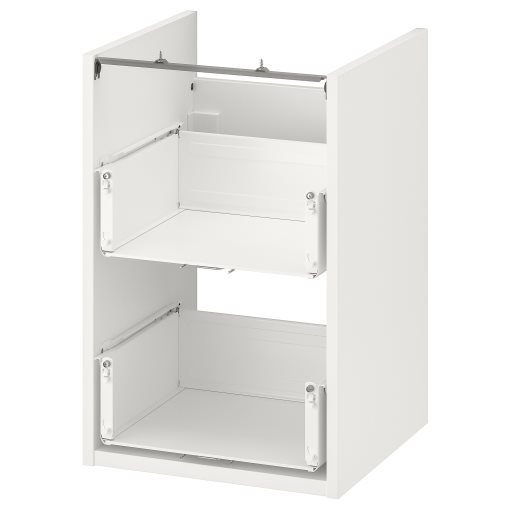 ENHET, base cabinet for washbasin with 2 drawers, 40x40x60 cm, 004.405.13