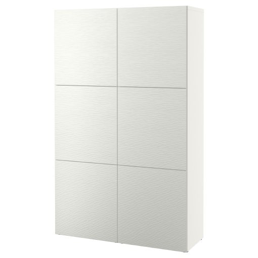 BESTÅ, σύνθεση αποθήκευσης με πόρτες, 120x42x193 cm, 090.714.65