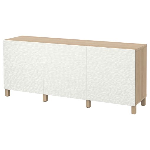 BESTÅ, σύνθεση αποθήκευσης με πόρτες, 180x42x74 cm, 091.399.03