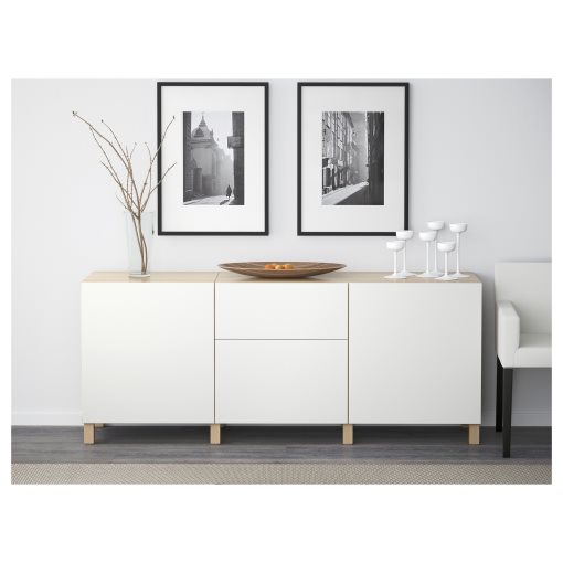 BESTÅ, storage combination with drawers soft-closing, 180x42x74 cm, 291.956.72