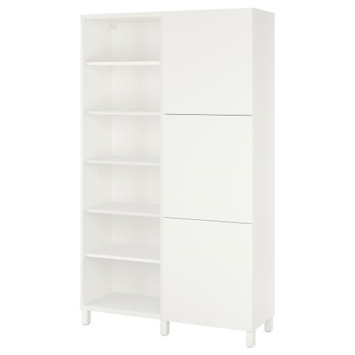 BESTÅ, σύνθεση αποθήκευσης με πόρτες, 120x42x202 cm, 293.017.62