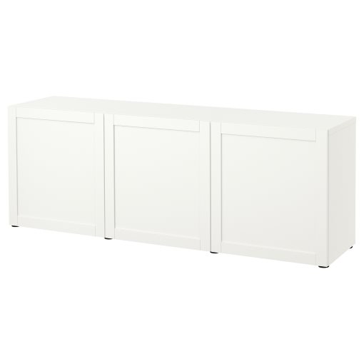 BESTÅ, σύνθεση αποθήκευσης με πόρτες, 180x42x65 cm, 393.250.03