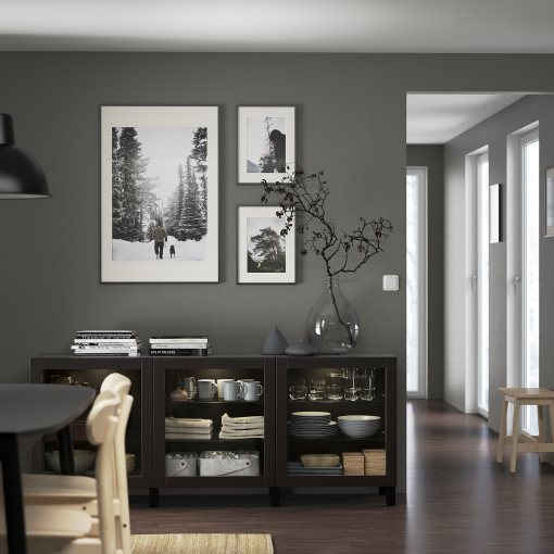 BESTÅ, storage combination with doors, 180x42x74 cm, 591.399.10