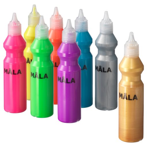 MÅLA, fluorescent/glitter paint, 702.662.99
