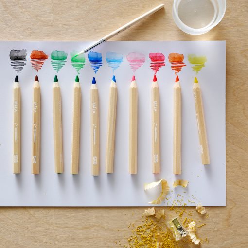 MÅLA, coloured pencil, 10 pack, 704.565.86