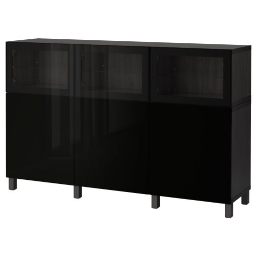 BESTÅ, σύνθεση αποθήκευσης με πόρτες, 180x42x112 cm, 792.081.82