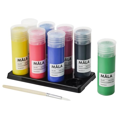 MÅLA, paint 400 ml, 8 pack, 104.565.89