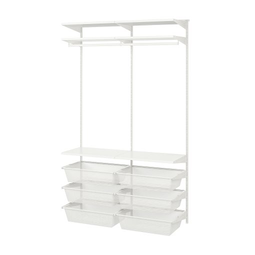 BOAXEL, wardrobe combination, 125x40x201 cm, 193.323.73