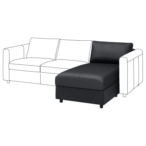 VIMLE, chaise longue section, 204.653.76