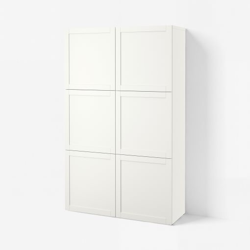 BESTÅ, σύνθεση αποθήκευσης με πόρτες, 120x42x193 cm, 490.575.23