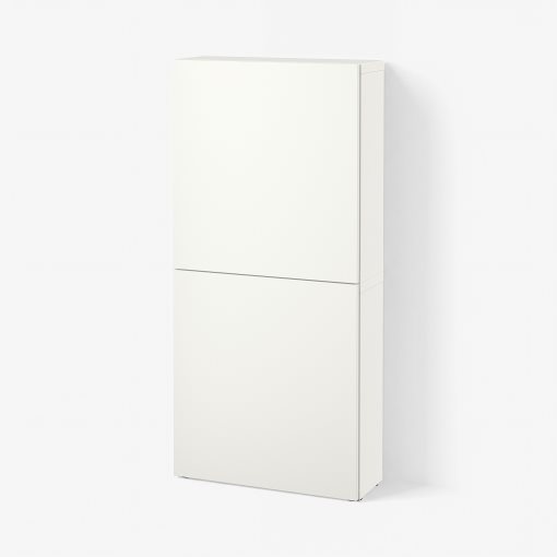 BESTÅ, ντουλάπι τοίχου με 2 πόρτες, 60x22x128 cm, 594.219.61