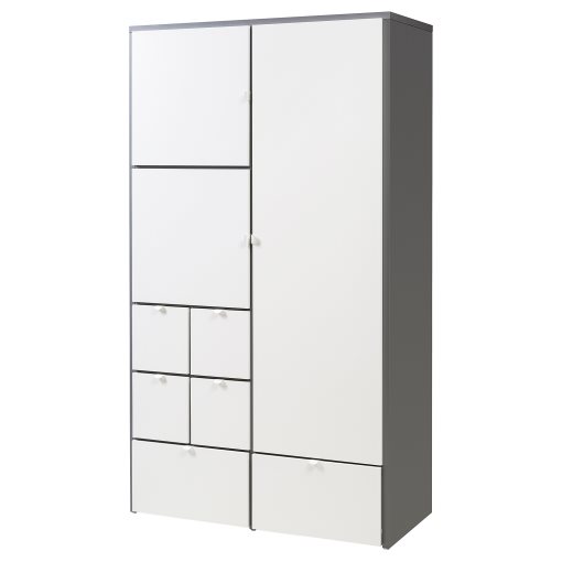 VISTHUS, wardrobe, 122x59x216 cm, 904.934.46