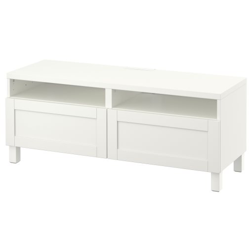 BESTÅ, έπιπλο TV με συρτάρια με μαλακό κλείσιμο, 120x42x48 cm, 091.882.86