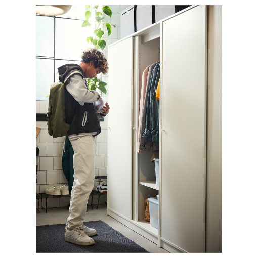 KLEPPSTAD, wardrobe with sliding doors, 117x176 cm, 904.372.38